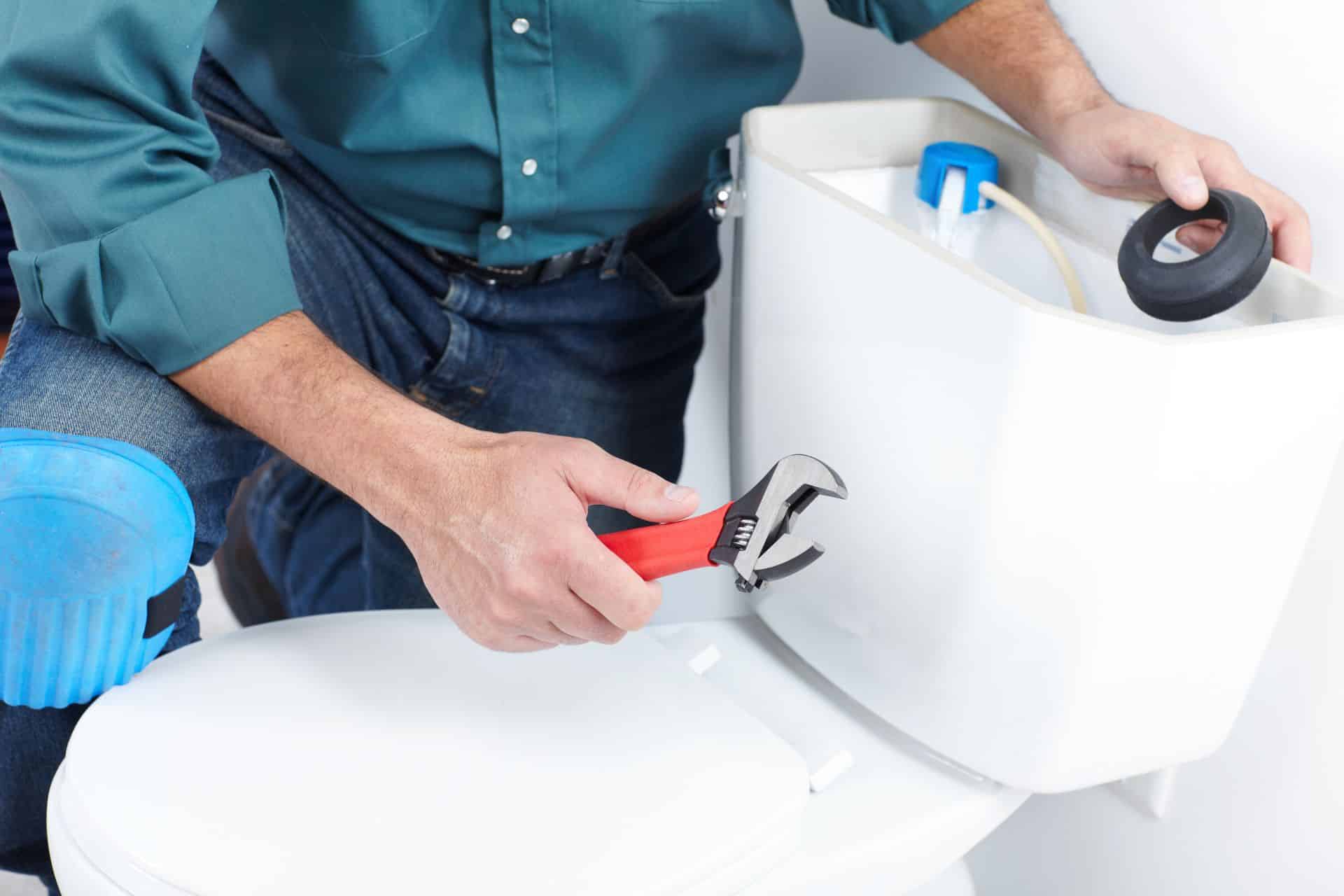 blocked toilet repair plumber